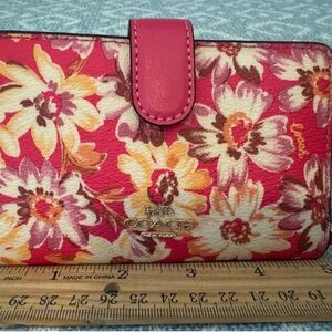 Coach Floral Print Wallet